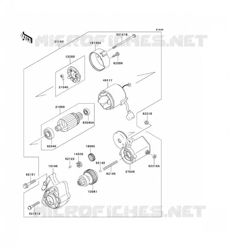 D&Eacute;MARREUR Kawasaki SSV 950 2000 MULE 2510 DIESEL  KAF950-A1