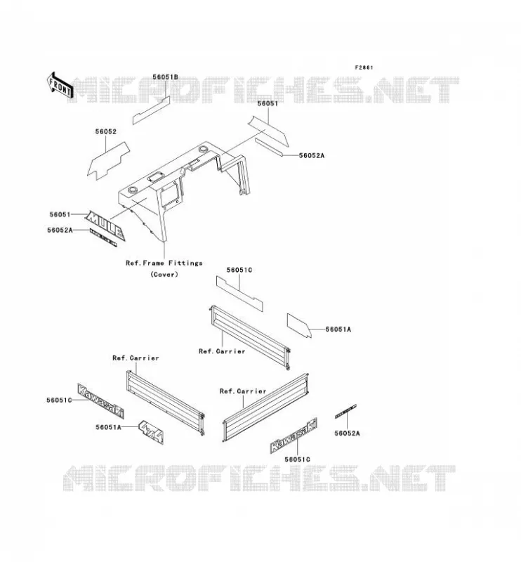 STICKER Kawasaki SSV 950 2000 MULE 2510 DIESEL  KAF950-A1