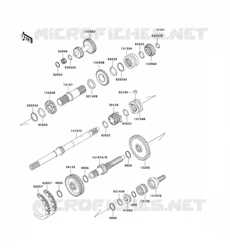 TRANSMISSION Kawasaki SSV 950 2001 MULE 2510 DIESEL  KAF950-A2