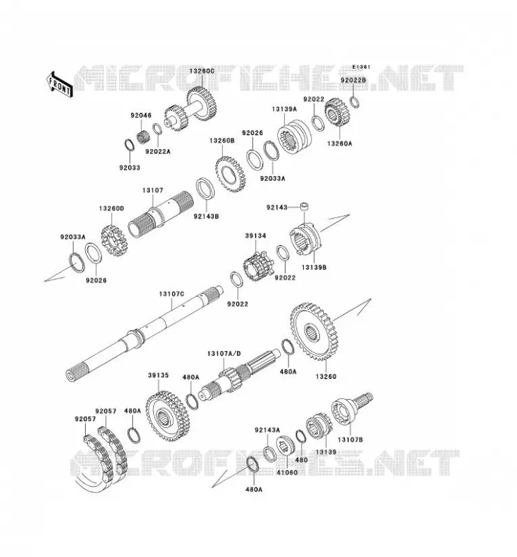 TRANSMISSION Kawasaki SSV 950 2002 MULE 2510 DIESEL  KAF950-A3