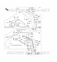 GARDE BOUE AVANT pour Kawasaki MULE 3010 DIESEL 4X4 2004