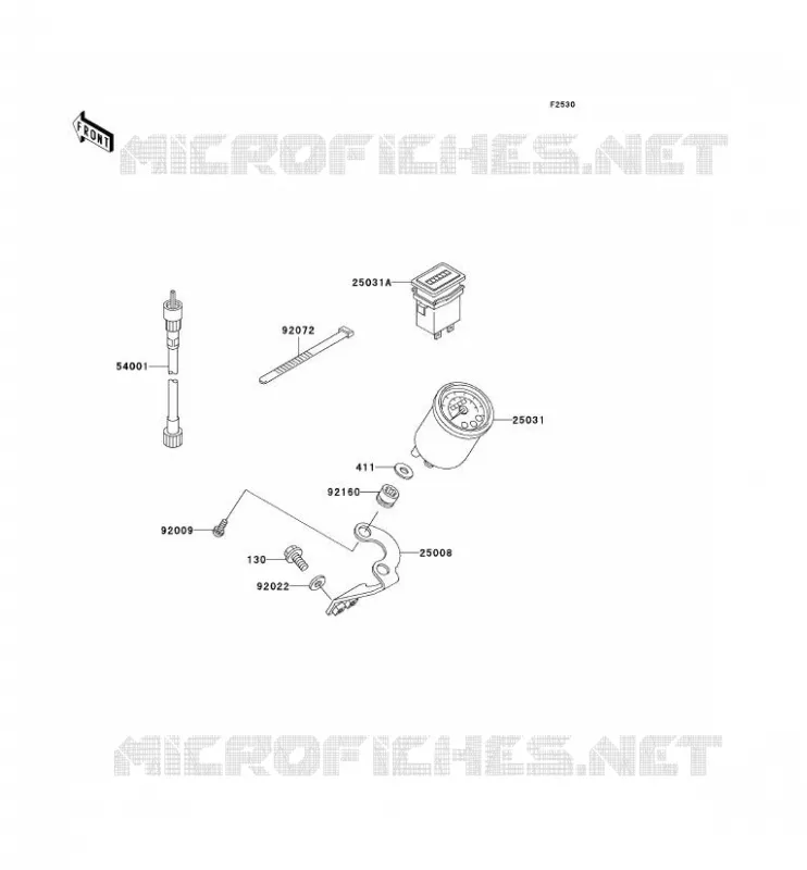 COMPTEURS Kawasaki SSV 950 2005 MULE 3010 DIESEL 4X4  KAF950-B3