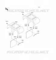 GARDE BOUE ARRI&Egrave;RE pour Kawasaki MULE 3010 DIESEL 4X4 2006