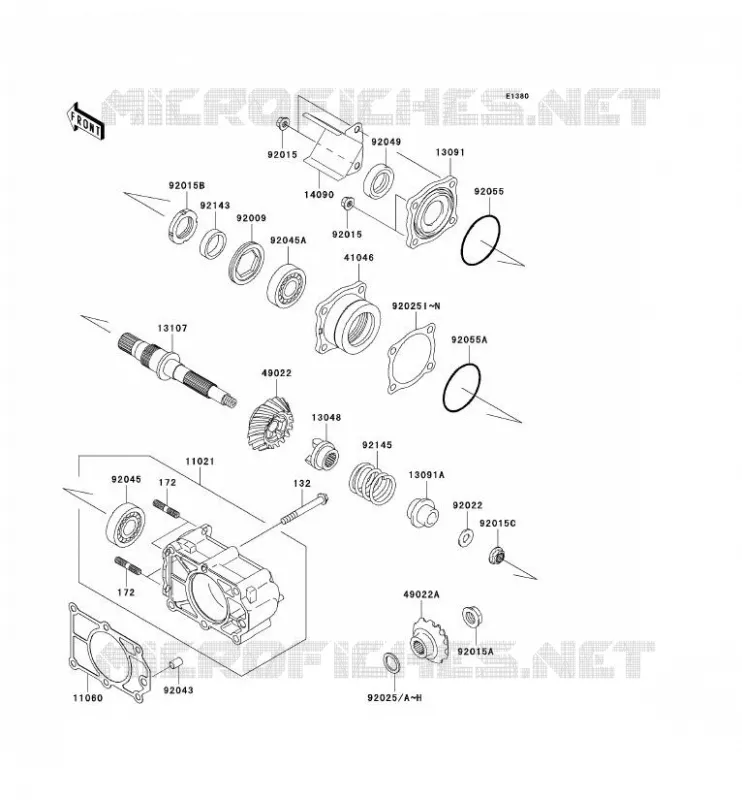 CARDAN Kawasaki SSV 950 2006 MULE 3010 DIESEL 4X4  KAF950B6F
