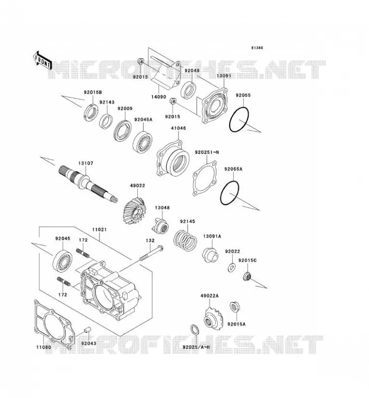 CARDAN Kawasaki SSV 950 2006 MULE 3010 DIESEL 4X4  KAF950B6F