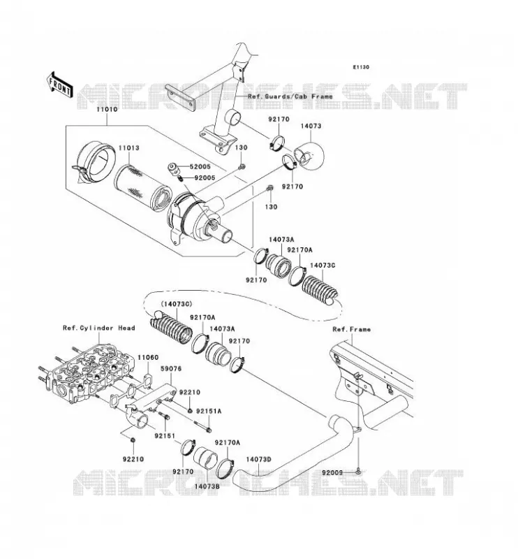 FILTRE A AIR Kawasaki SSV 950 2007 MULE 3010 TRANS 4X4 DIESEL  KAF950C7F