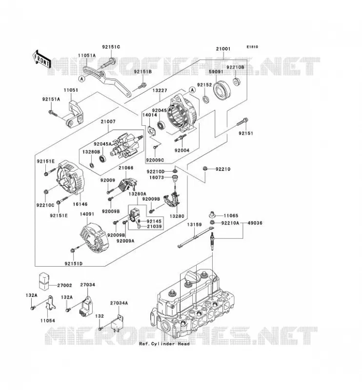 G&Eacute;N&Eacute;RATEUR Kawasaki SSV 950 2007 MULE 3010 TRANS 4X4 DIESEL  KAF950C7F