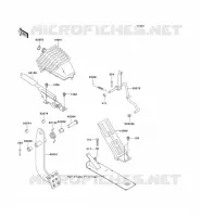 PEDALE DE FREIN/LEVIER ACCELERATEUR pour Kawasaki MULE 3010 DIESEL 4X4 2008