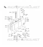RESERVOIR CARBURANT pour Kawasaki MULE 3010 TRANS 4X4 DIESEL 2008