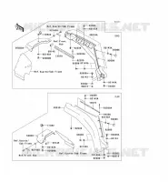 GARDE BOUE AVANT pour Kawasaki MULE 3010 TRANS 4X4 DIESEL 2008