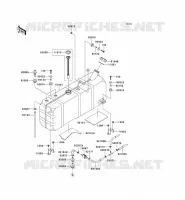 RESERVOIR CARBURANT pour Kawasaki MULE 3010 TRANS 4X4 DIESEL 2008
