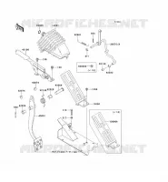 PEDALE DE FREIN/LEVIER ACCELERATEUR pour Kawasaki MULE 4010 DIESEL 4X4 2009