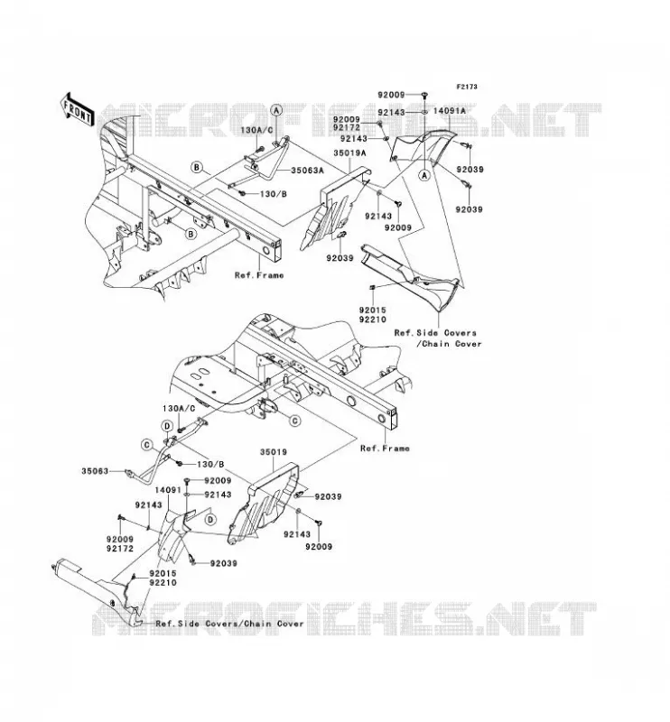 BAVETTE Kawasaki SSV 950 2011 MULE 4010 DIESEL 4X4  KAF950FBF