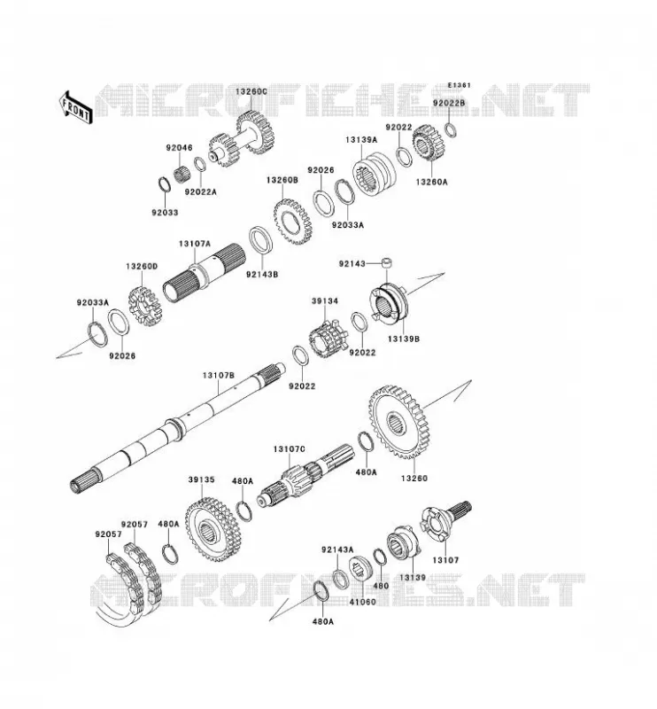 TRANSMISSION Kawasaki SSV 950 2012 MULE 4010 DIESEL 4X4  KAF950FCF