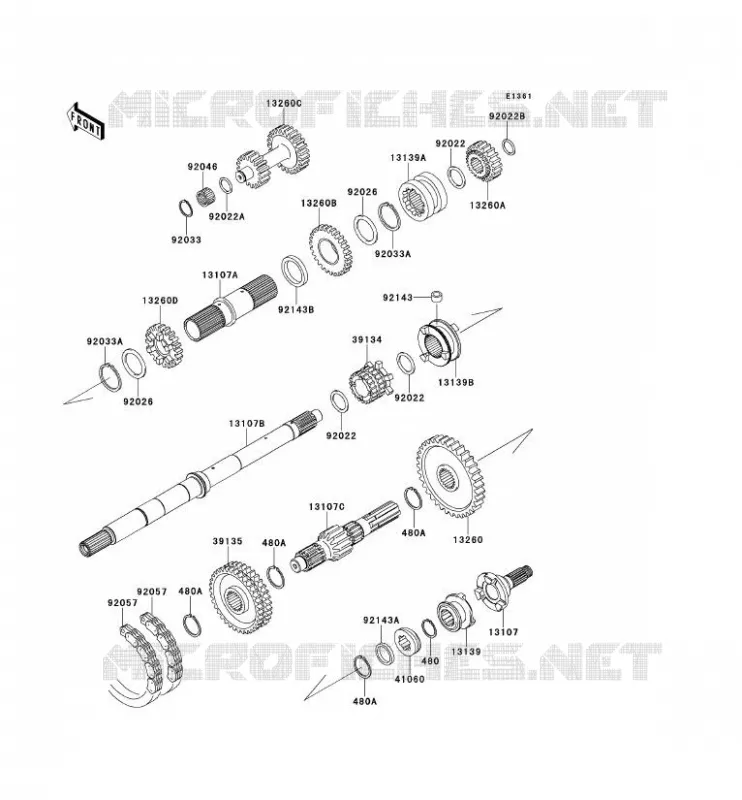 TRANSMISSION Kawasaki SSV 950 2013 MULE 4010 DIESEL 4X4  KAF950FDF