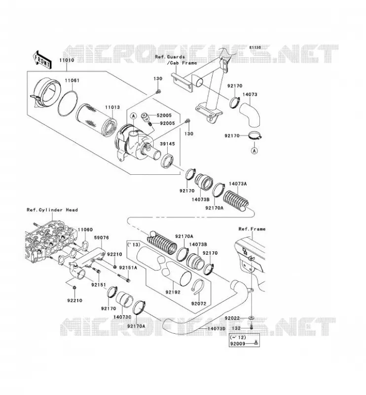 FILTRE A AIR Kawasaki SSV 950 2009 MULE 4010 TRANS 4X4 DIESEL  KAF950G9F