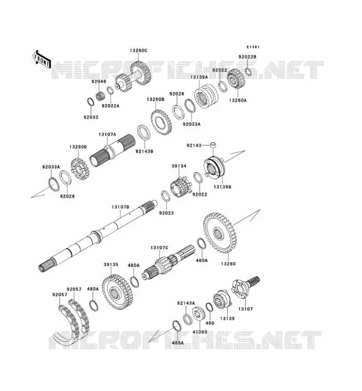 TRANSMISSION Kawasaki SSV 950 2010 MULE 4010 TRANS 4X4 DIESEL  KAF950GAF