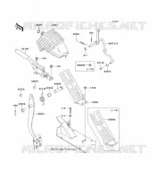 PEDALE DE FREIN/LEVIER ACCELERATEUR pour Kawasaki MULE 4010 TRANS 4X4 DIESEL 2012