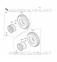 ROUE/PNEUS pour Kawasaki TERYX 750 4X4 2008