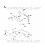 GARDE BOUE ARRI&Egrave;RE pour Kawasaki TERYX 750 4X4 2008