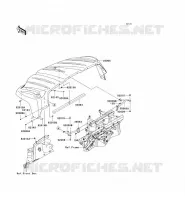 GARDE BOUE AVANT pour Kawasaki TERYX 750 4X4 2008