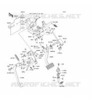 PEDALE DE FREIN/LEVIER ACCELERATEUR pour Kawasaki TERYX 750 4X4 2008