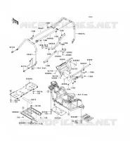 PROTECTION/CHASSIS CAB pour Kawasaki TERYX 750 4X4 2008