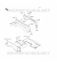 GARDE BOUE ARRI&Egrave;RE pour Kawasaki TERYX 750 4X4 LE 2008