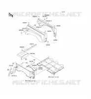 GARDE BOUE ARRI&Egrave;RE pour Kawasaki TERYX 750 4X4 2009