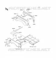 GARDE BOUE ARRI&Egrave;RE pour Kawasaki TERYX 750 4X4 SPORT 2009