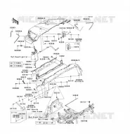 GARDE BOUE AVANT pour Kawasaki TERYX 750 FI 4X4 2012