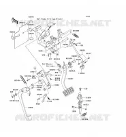 PEDALE DE FREIN/LEVIER ACCELERATEUR pour Kawasaki TERYX 750 FI 4X4 2012