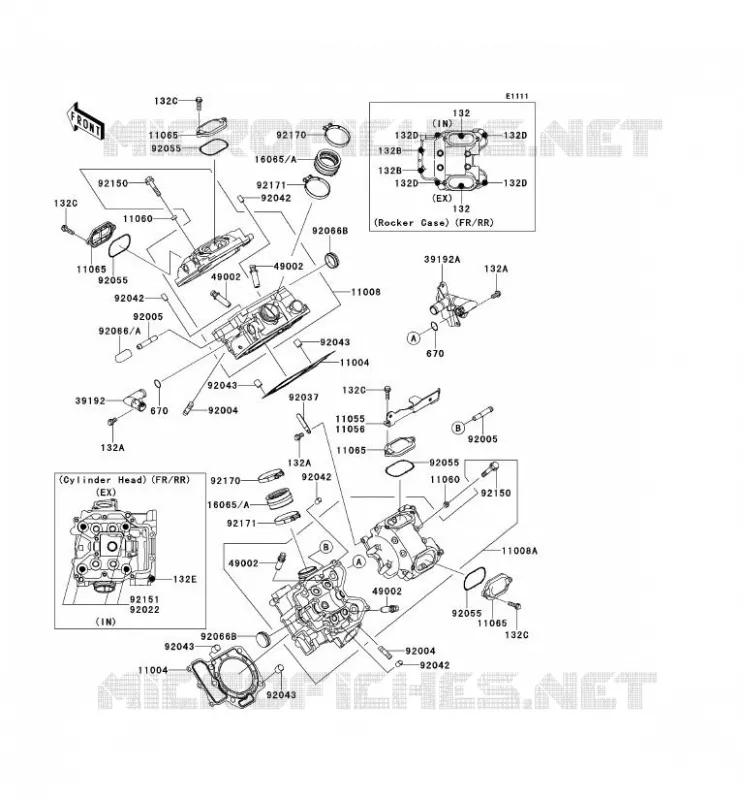 CULASSE Kawasaki SSV 750 2012 TERYX 750 FI 4X4 LE  KRF750PCS