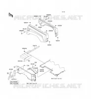 GARDE BOUE ARRI&Egrave;RE pour Kawasaki TERYX 750 FI 4X4 LE 2010