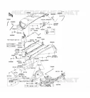 GARDE BOUE AVANT pour Kawasaki TERYX 750 FI 4X4 LE 2010