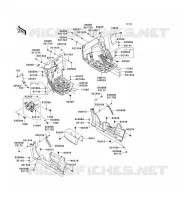 PIECE DE CADRE(AVANT) pour Kawasaki TERYX 750 FI 4X4 LE 2010