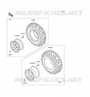 ROUE/PNEUS pour Kawasaki TERYX 750 FI 4X4 LE 2010