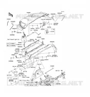 GARDE BOUE AVANT pour Kawasaki TERYX 750 FI 4X4 LE 2012