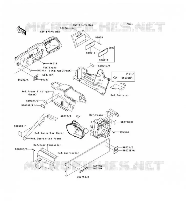 LABEL Kawasaki SSV 750 2012 TERYX 750 FI 4X4 LE  KRF750RCS