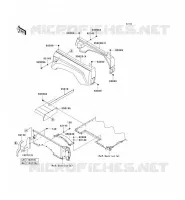GARDE BOUE ARRI&Egrave;RE pour Kawasaki TERYX 750 FI 4X4 SPORT 2011
