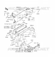 GARDE BOUE AVANT pour Kawasaki TERYX 750 FI 4X4 SPORT 2011