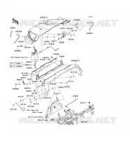 GARDE BOUE AVANT pour Kawasaki TERYX 750 FI 4X4 SPORT 2012
