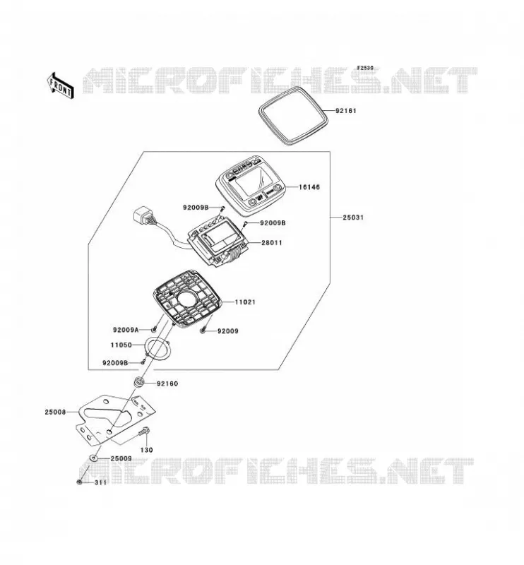 COMPTEURS Kawasaki SSV 750 2012 TERYX 750 FI 4X4 SPORT  KRF750SCSA