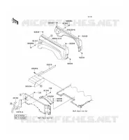 GARDE BOUE ARRI&Egrave;RE pour Kawasaki TERYX 750 FI 4X4 LE 2011