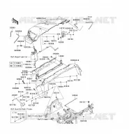 GARDE BOUE AVANT pour Kawasaki TERYX 750 FI 4X4 LE 2011