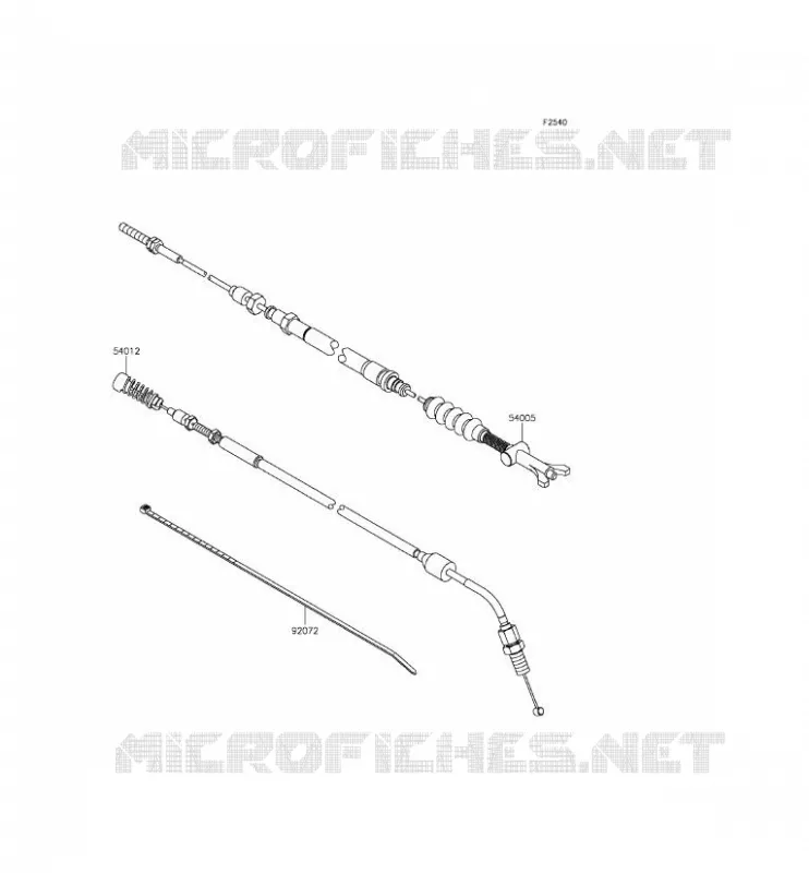 CABLES Kawasaki SSV 800 2014 TERYX  KRF800AEF