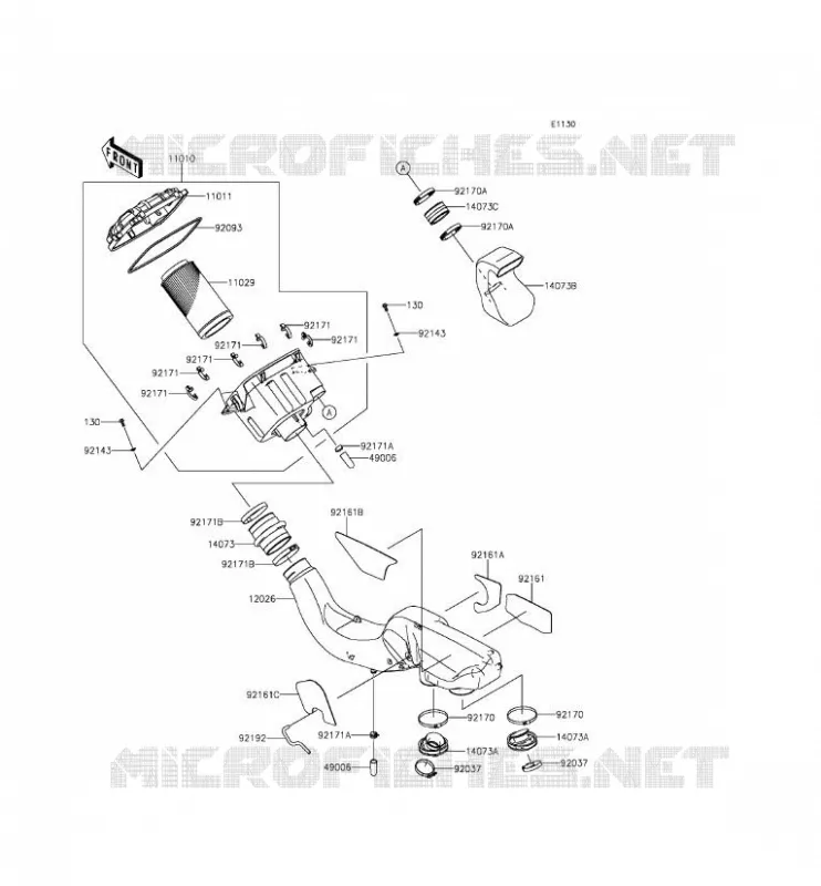 FILTRE A AIR Kawasaki SSV 800 2014 TERYX  KRF800CEF