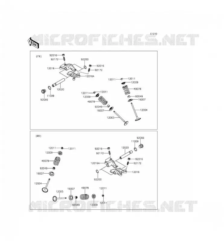 SOUPAPE Kawasaki SSV 800 2015 TERYX  KRF800CFF