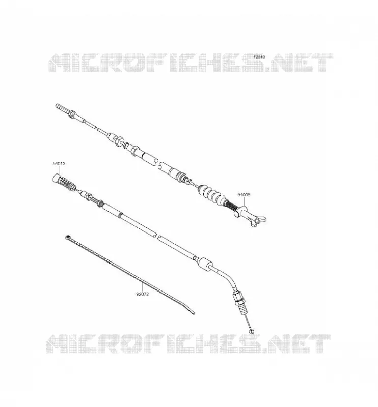 CABLES Kawasaki SSV 800 2014 TERYX  KRF800DEF