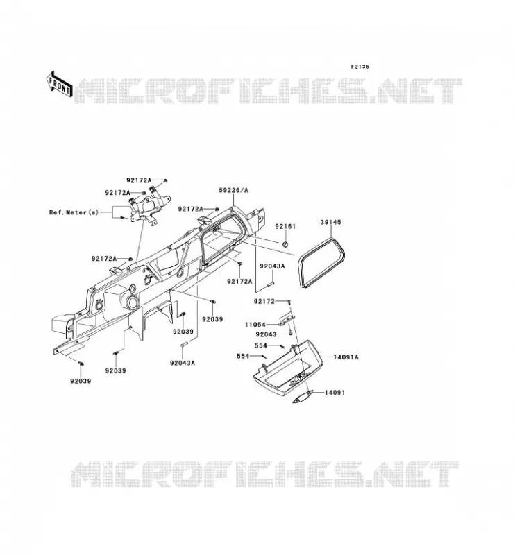 BOITE AVANT Kawasaki SSV 750 2012 TERYX 4 750 4X4  KRT750ACF